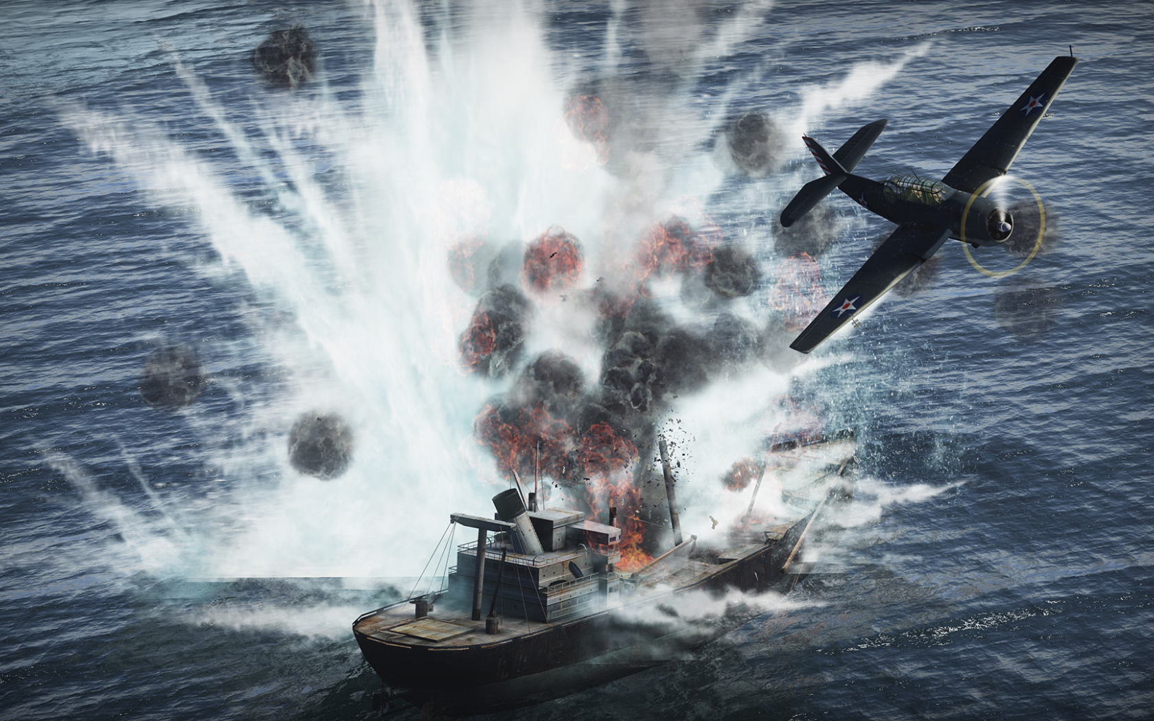 War Thunder корабль принял удар