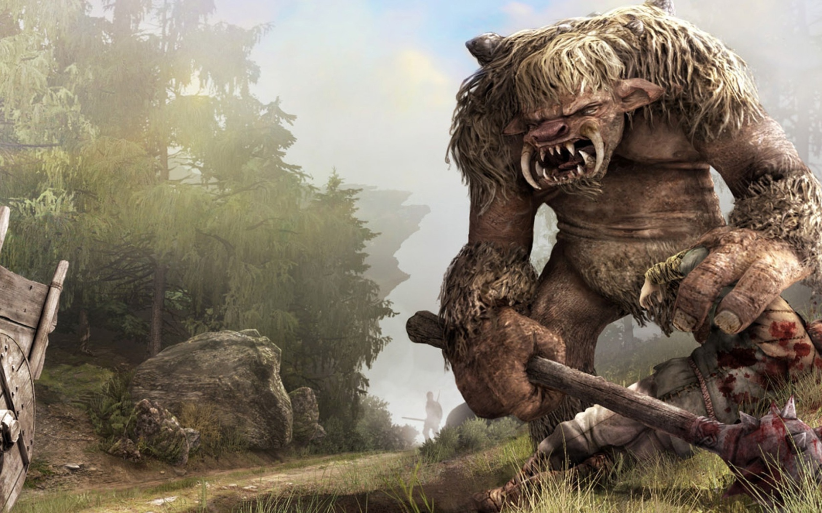 Зубастое чудище из видео игры