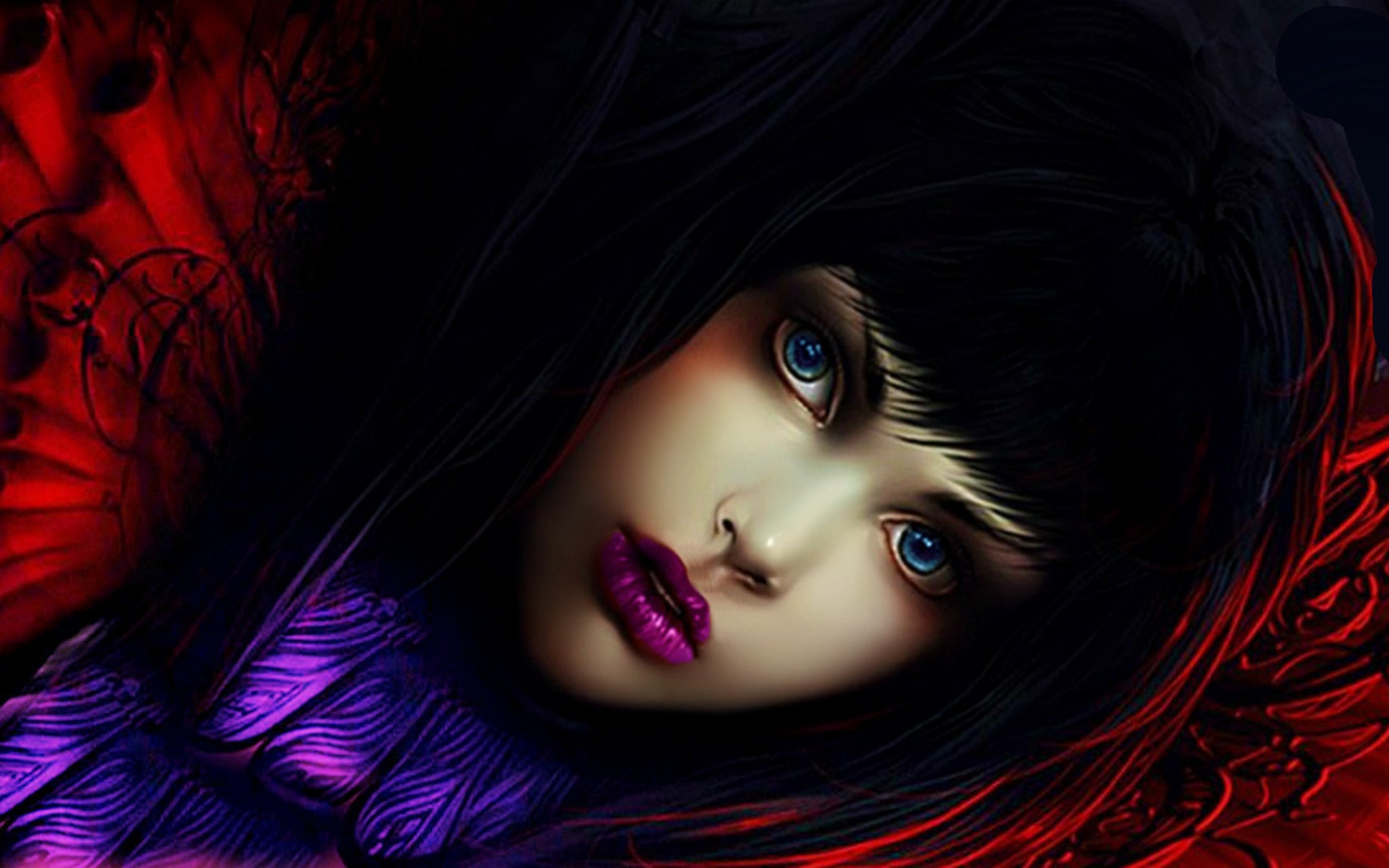 Фиолетовые губы