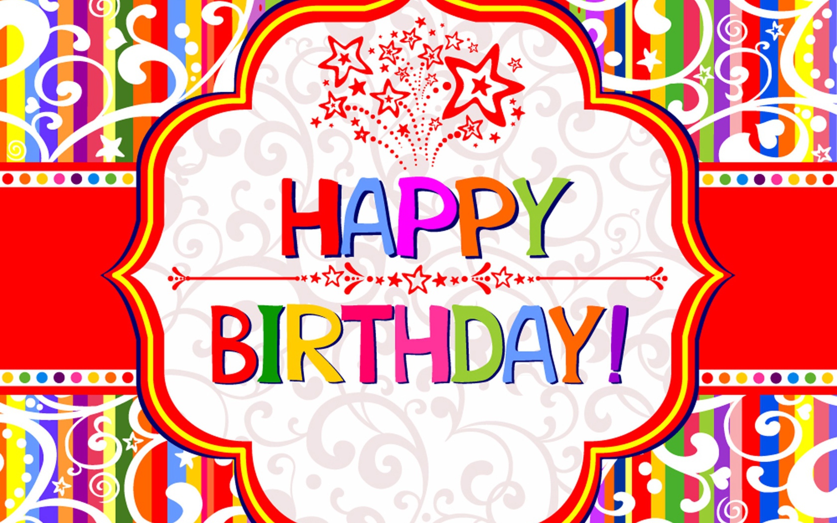  Красивая картинка со звёздами на день рождения