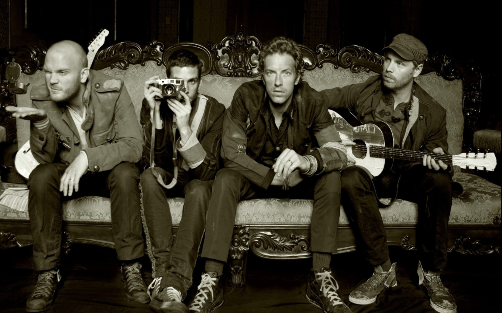 Coldplay ретро картина