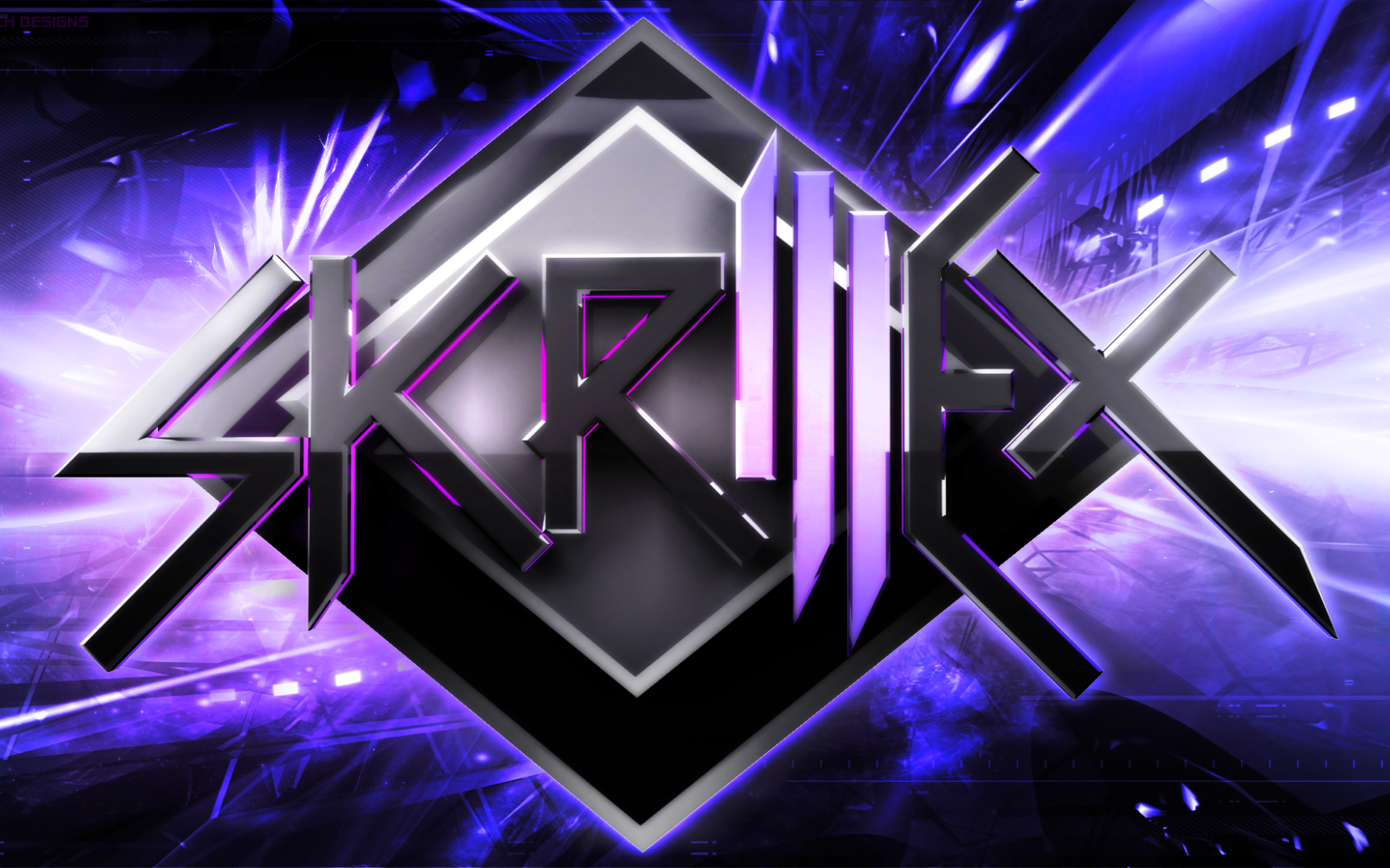 Skrillex фиолетовая картина