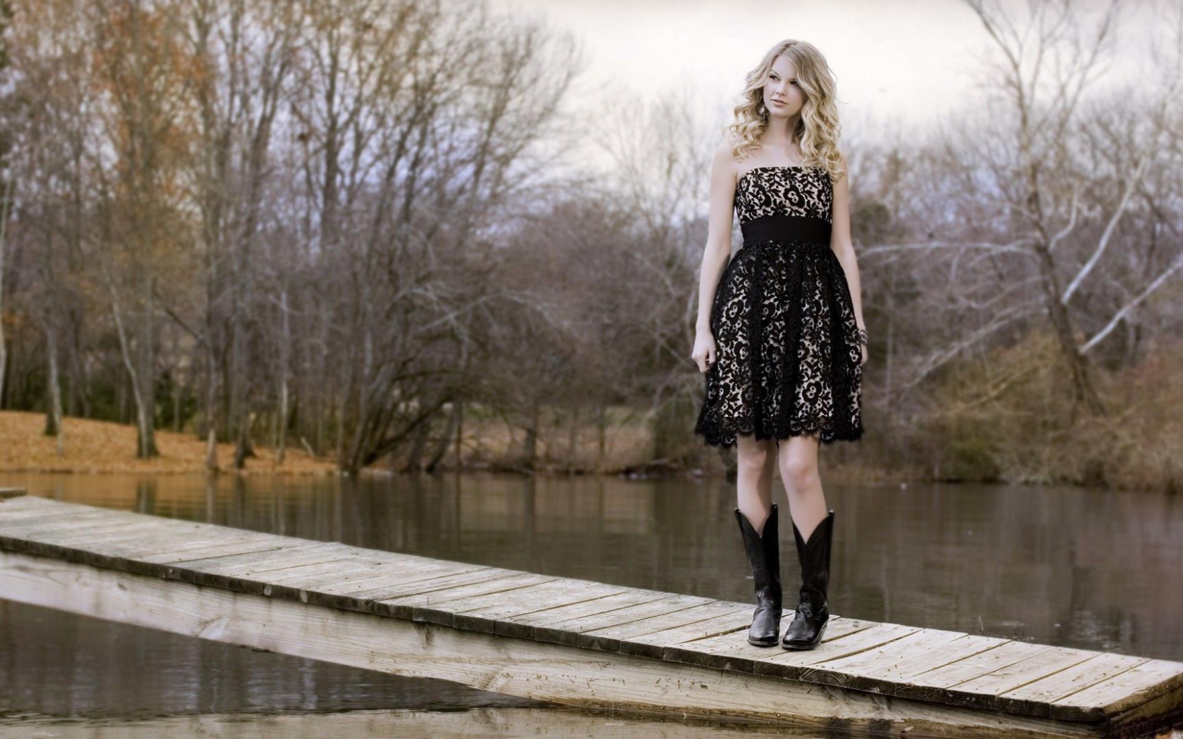 Taylor Swift на мосту