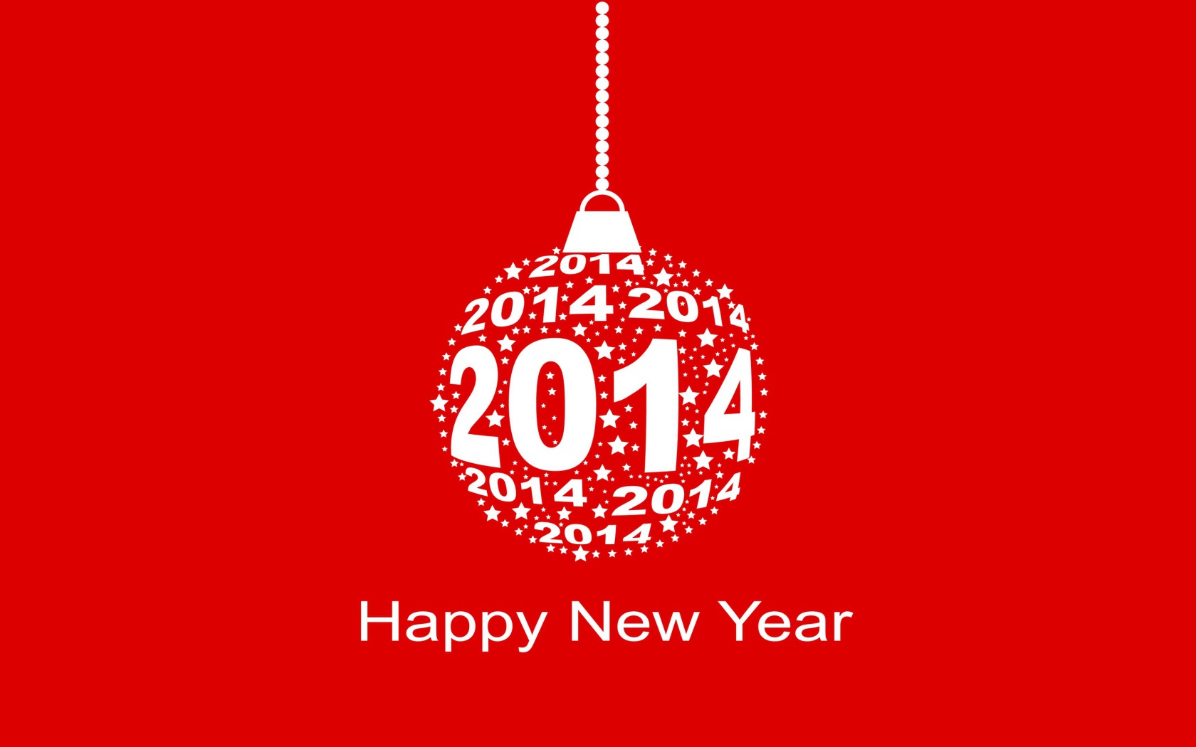 Счастливого Нового Года, красно-белый рисунок