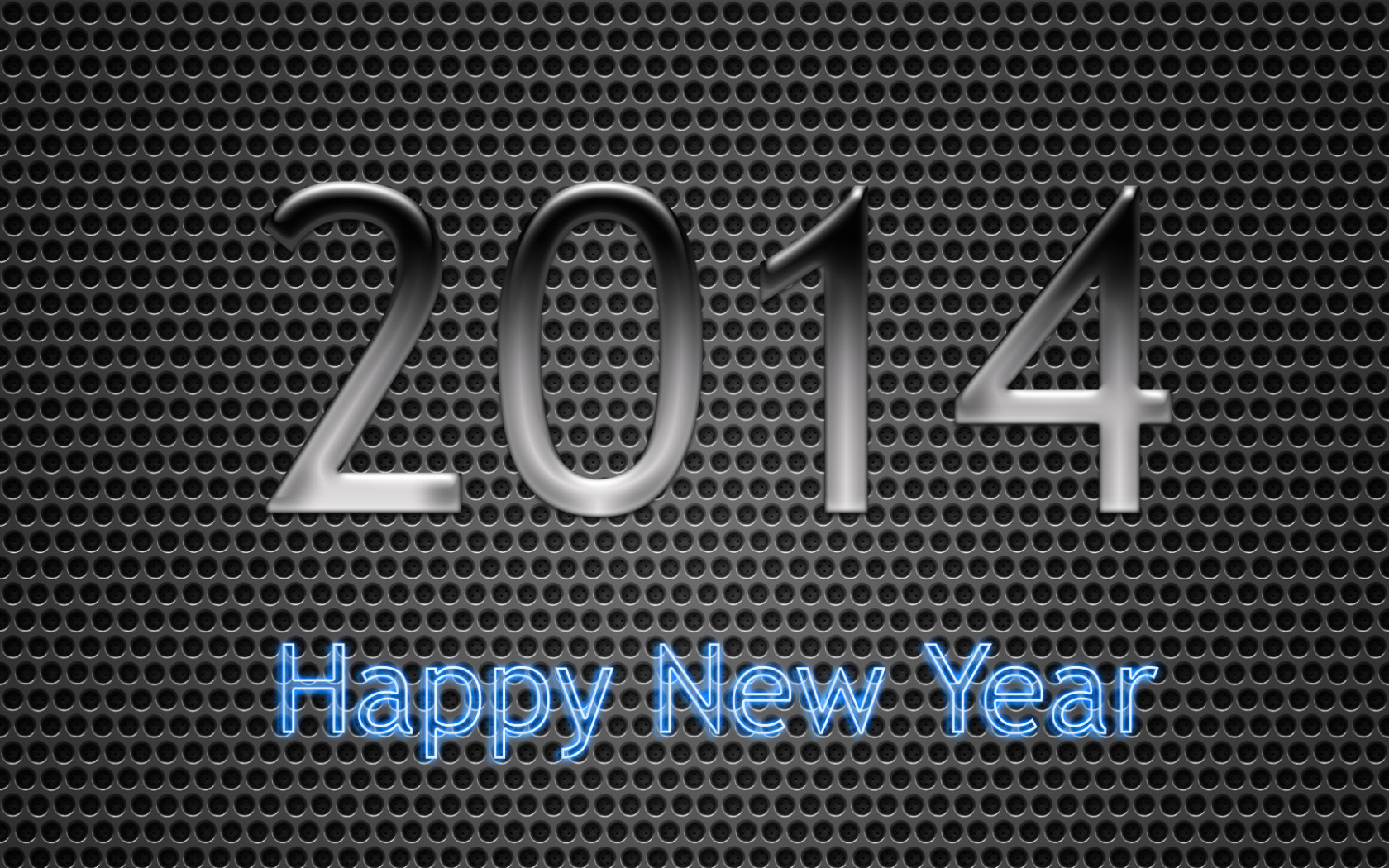 Счастливого нового 2014 года, неоновый цвет