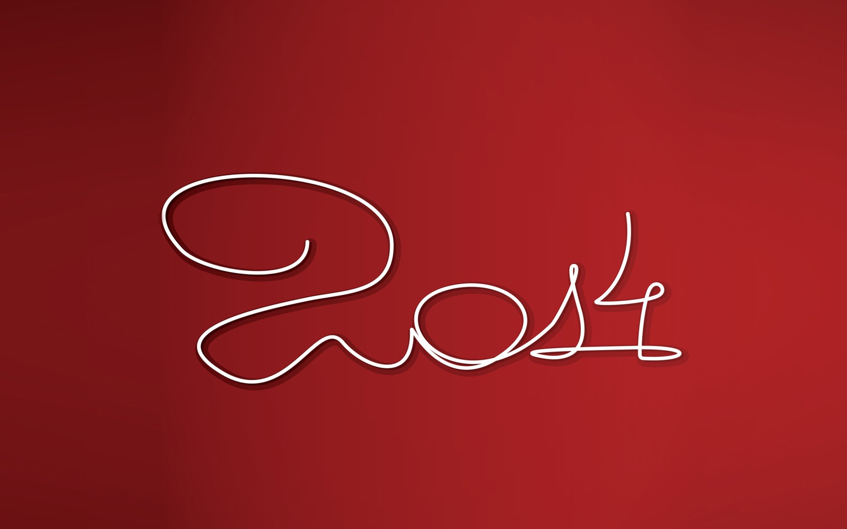 Новый год 2014 на красном фоне