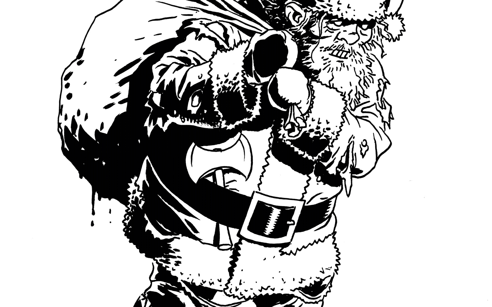 3омби дед мороз