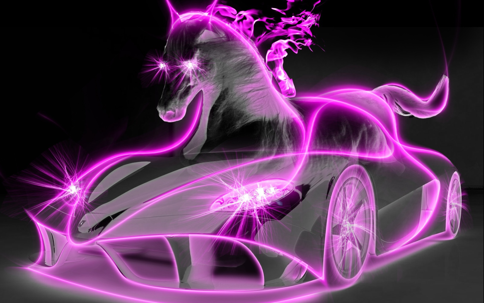 Розовая лошадь