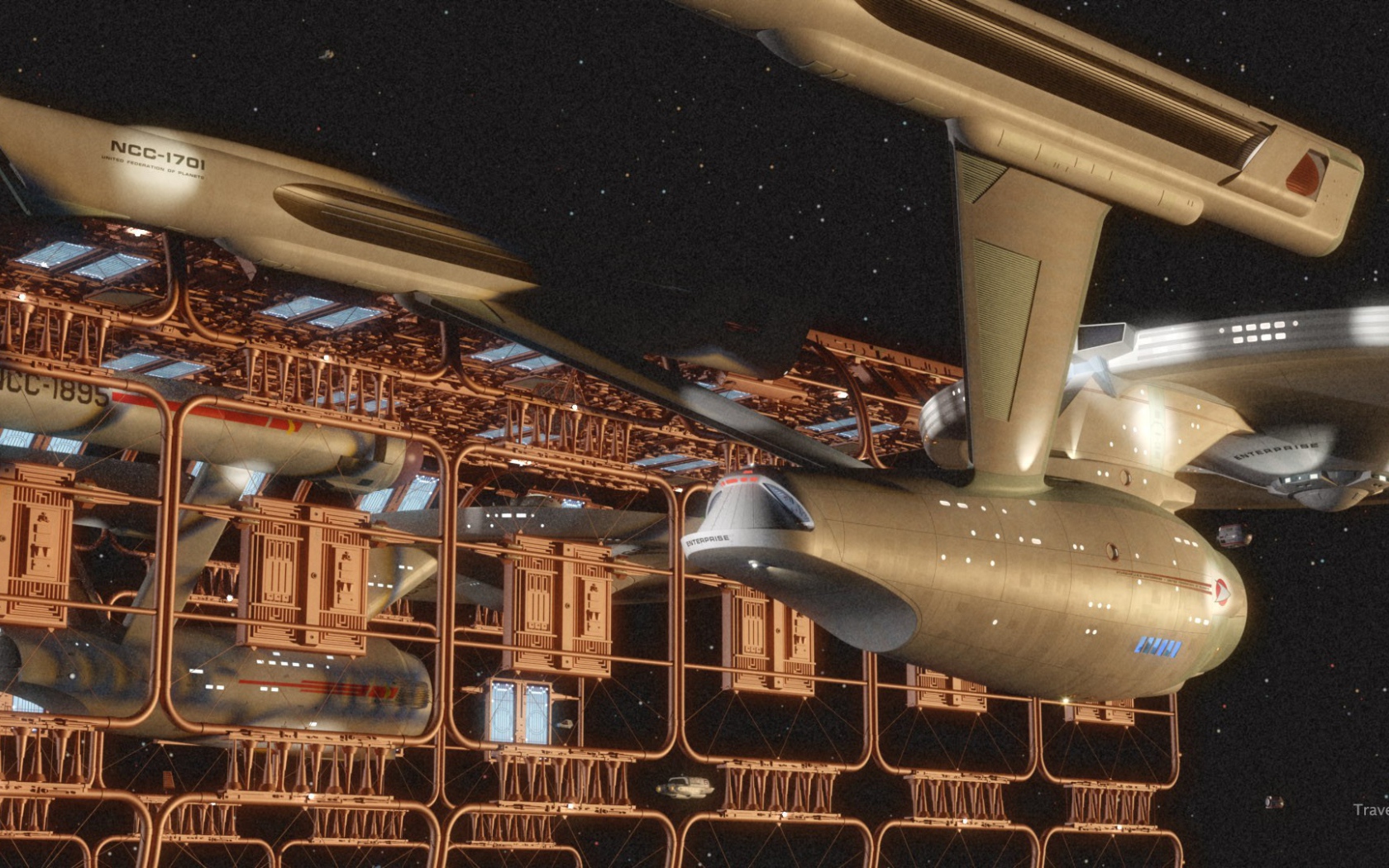 Космический корабль на стоянке