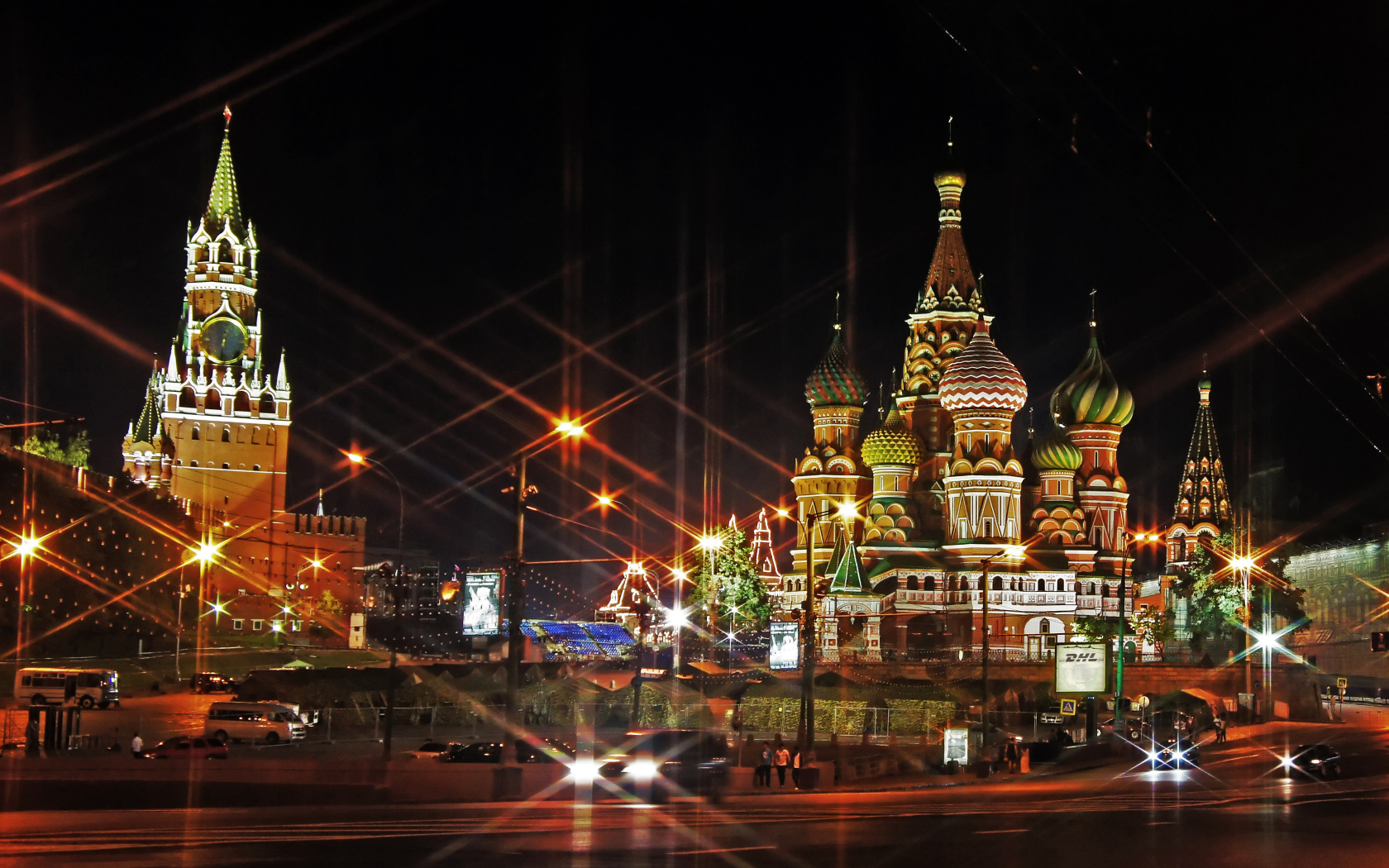 Moscow and the bright lights