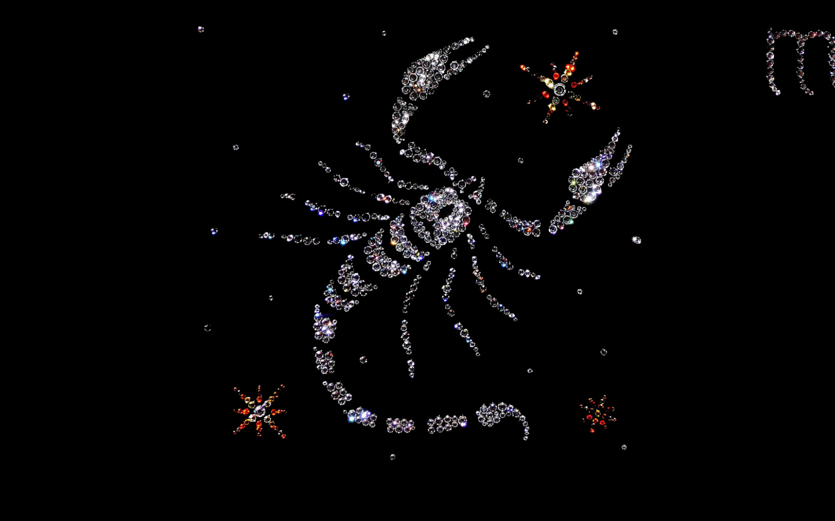 Скорпион из драгоценных камней