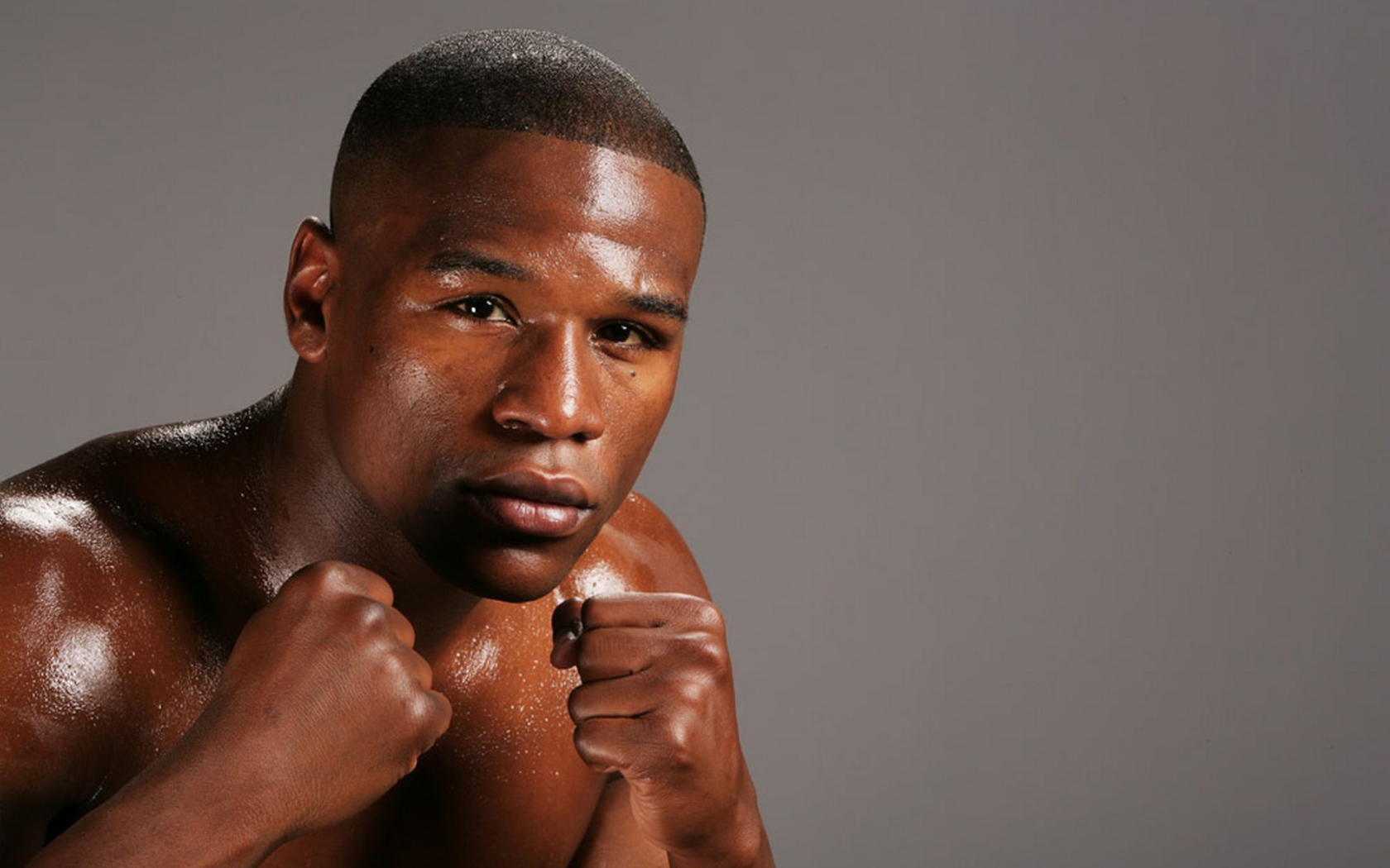 Боксер Флойд Мэйуэзер-младший крупным планом