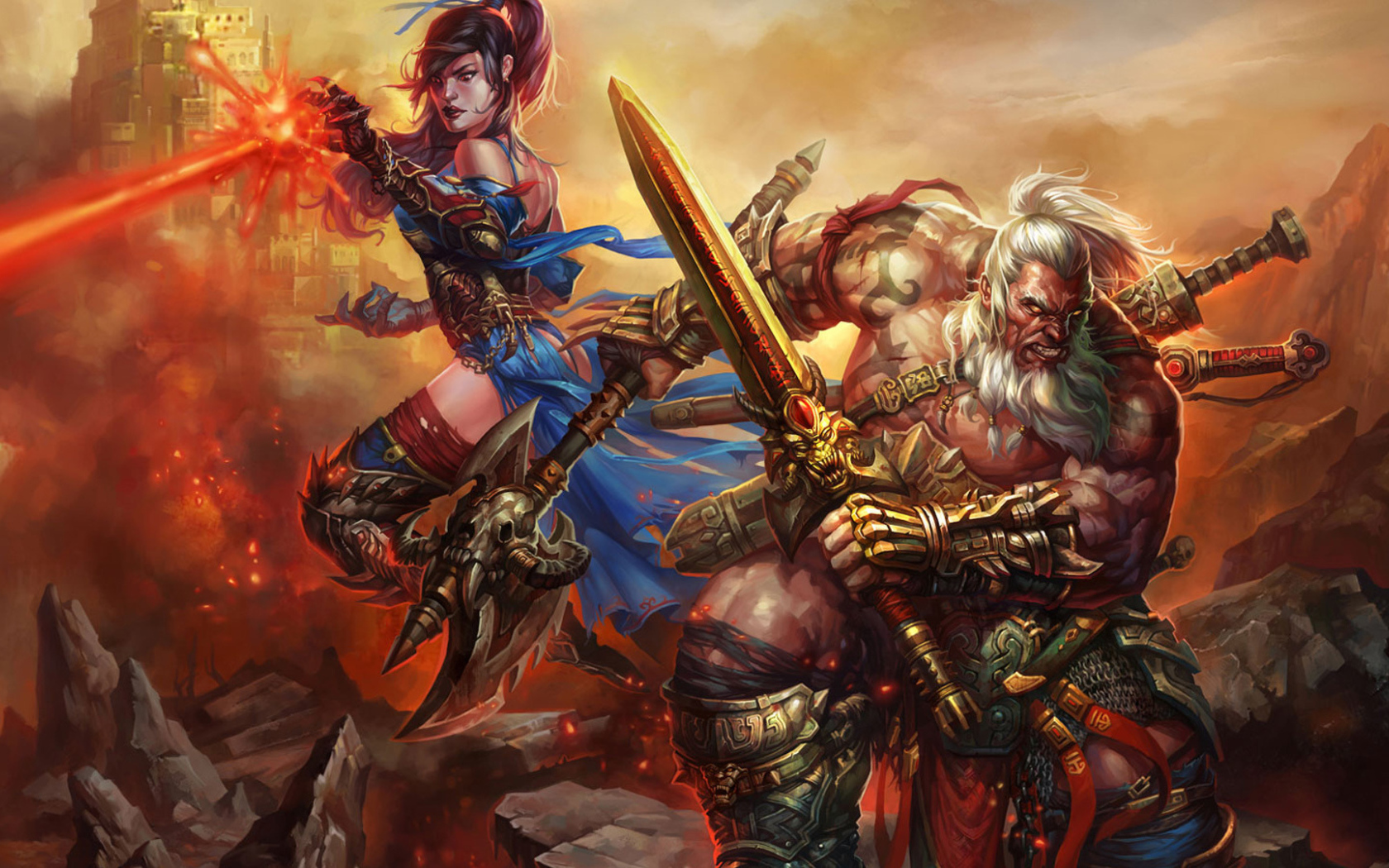 Diablo III: варвар и маг