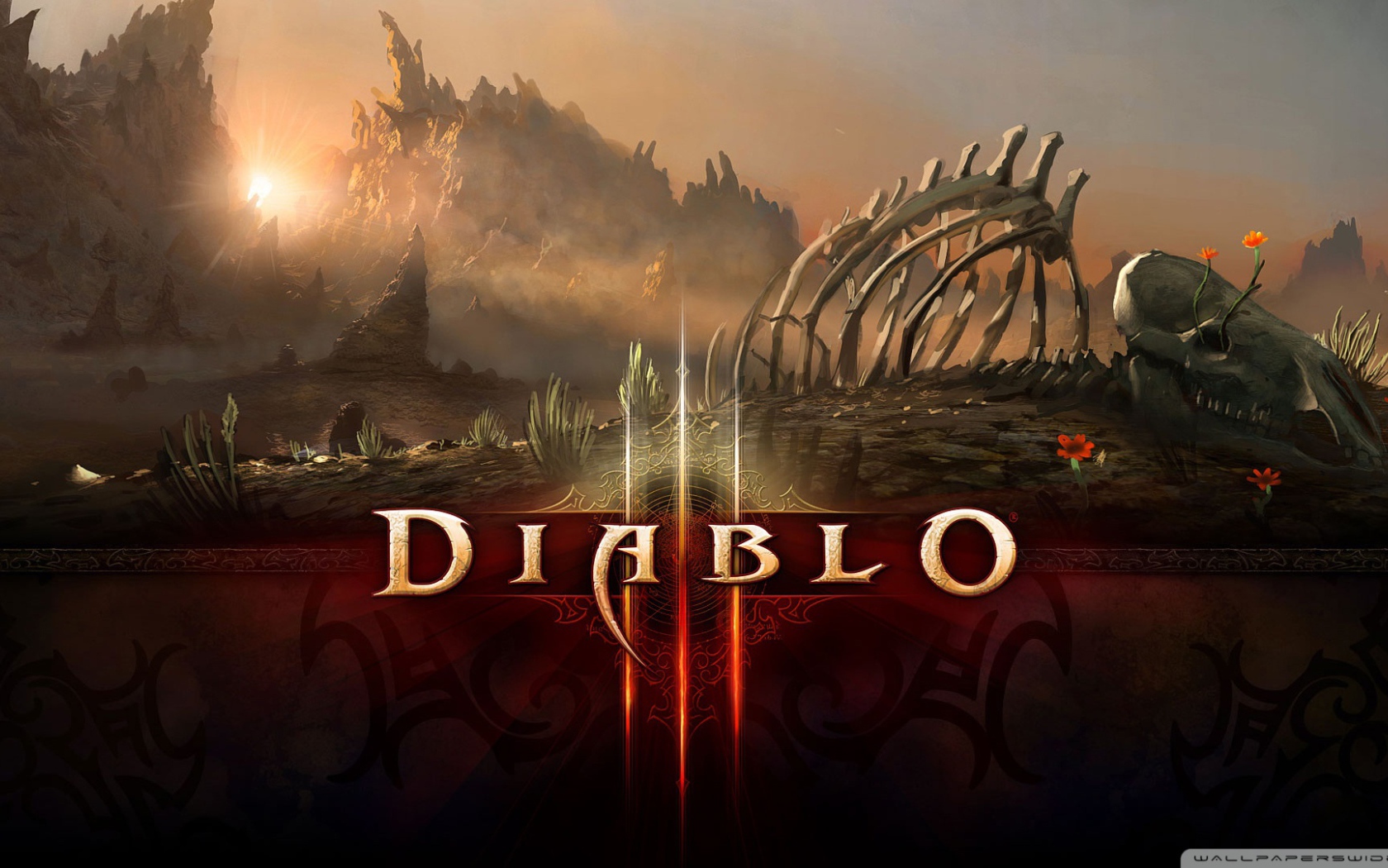  Diablo III: скелет дракона