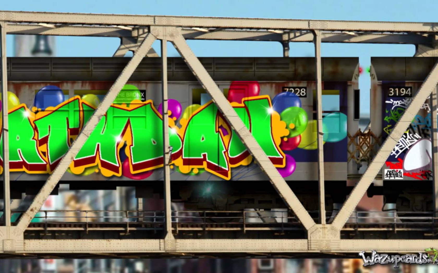 Граффити с Днем рождения