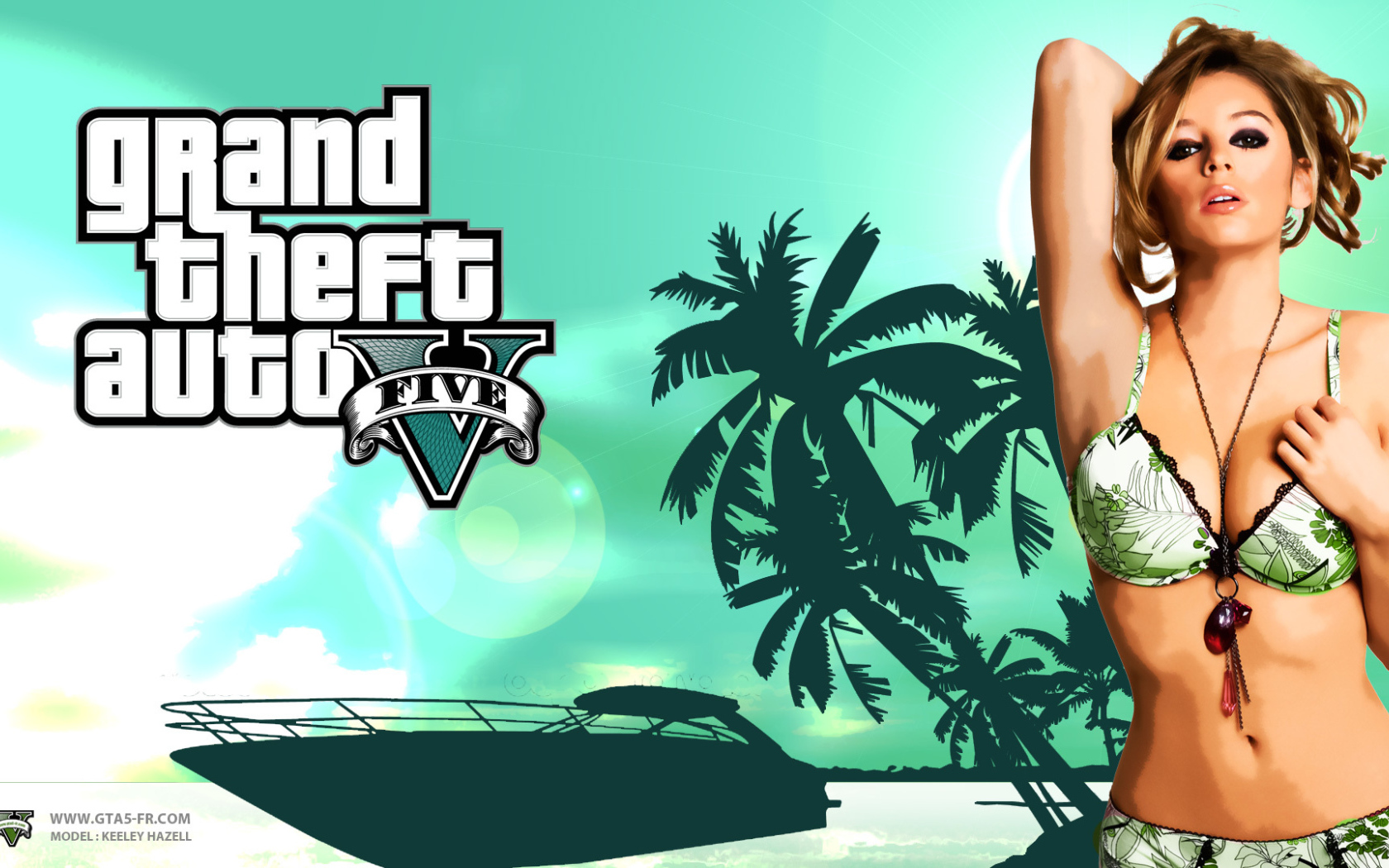 Grand Theft Auto V зеленый пляж