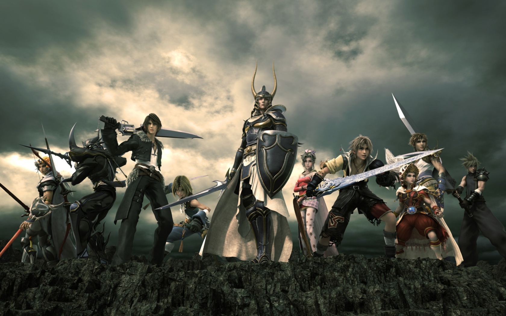 Герои готовятся к битве Final Fantasy xv