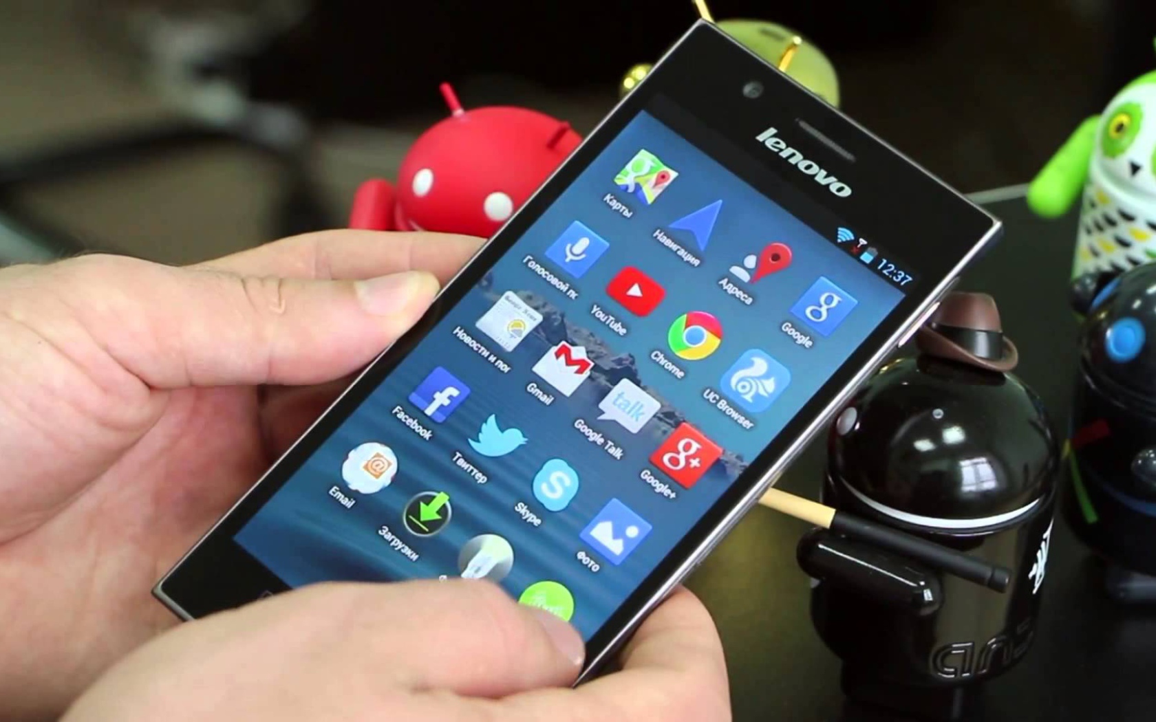 Меню смартфона Lenovo K900