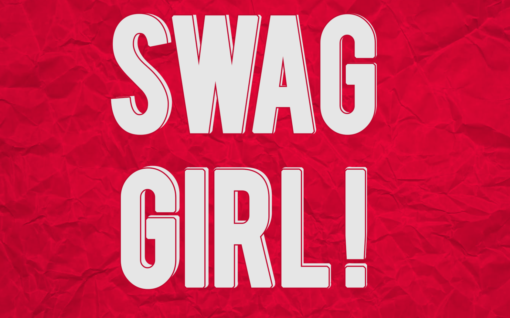 Надпись Swag girl