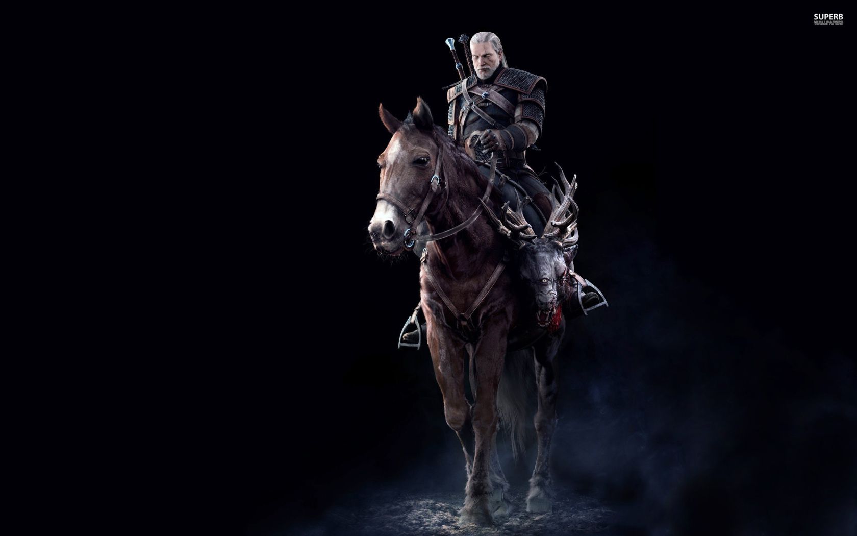 The Witcher 3: Wild Hunt: герой на коне