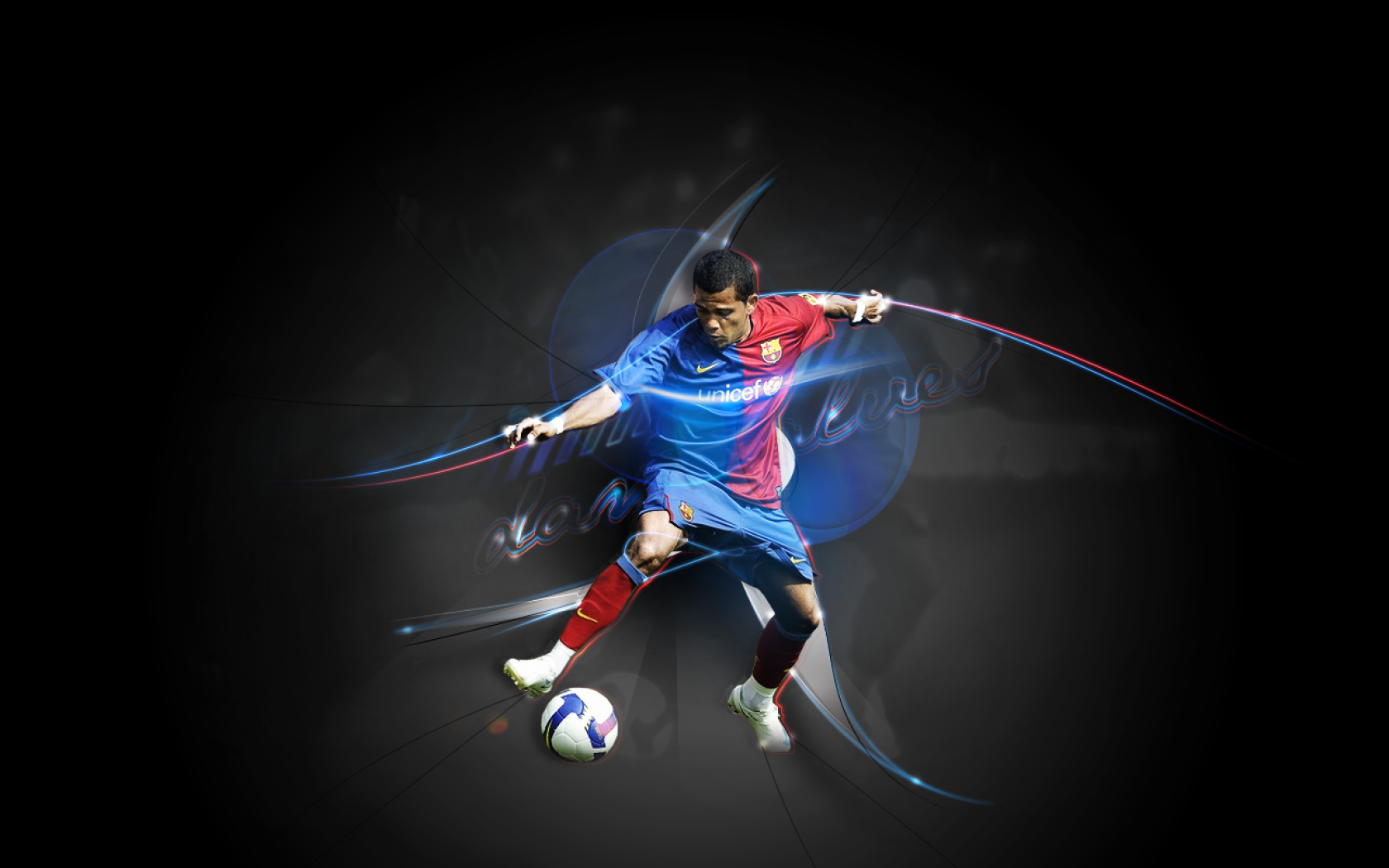 Защитник номер 2 Барселоны Даниэл Алвес