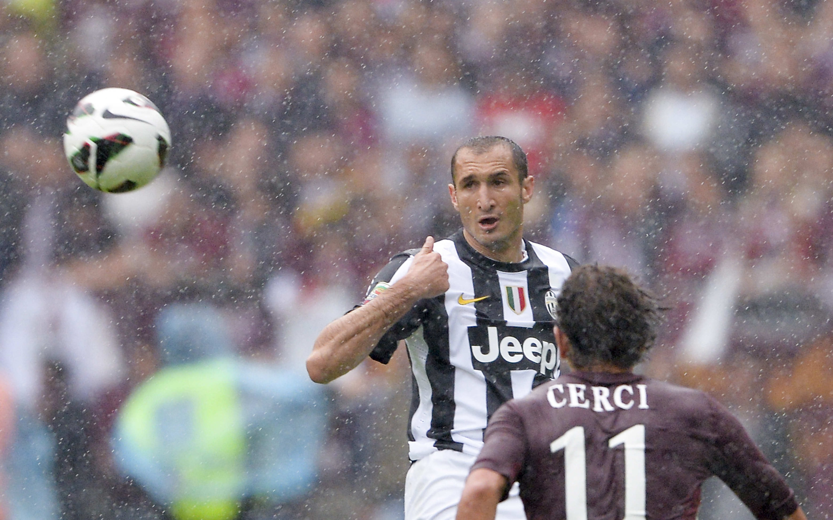 The irreplaceable halfback of Juventus Giorgio Chiellini