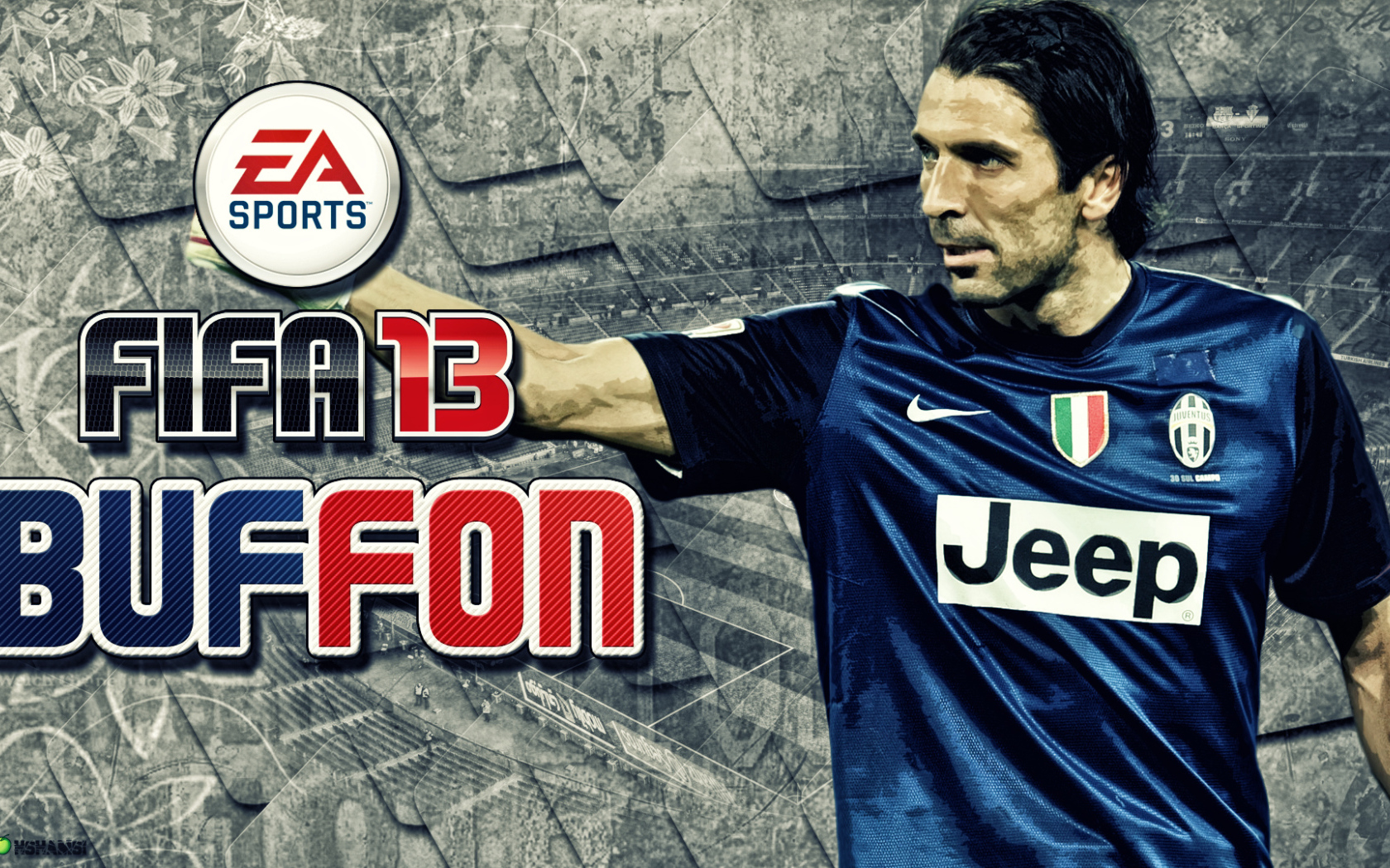 Игрок Ювентуса Джанлуиджи Буффон игра FIFA 2013