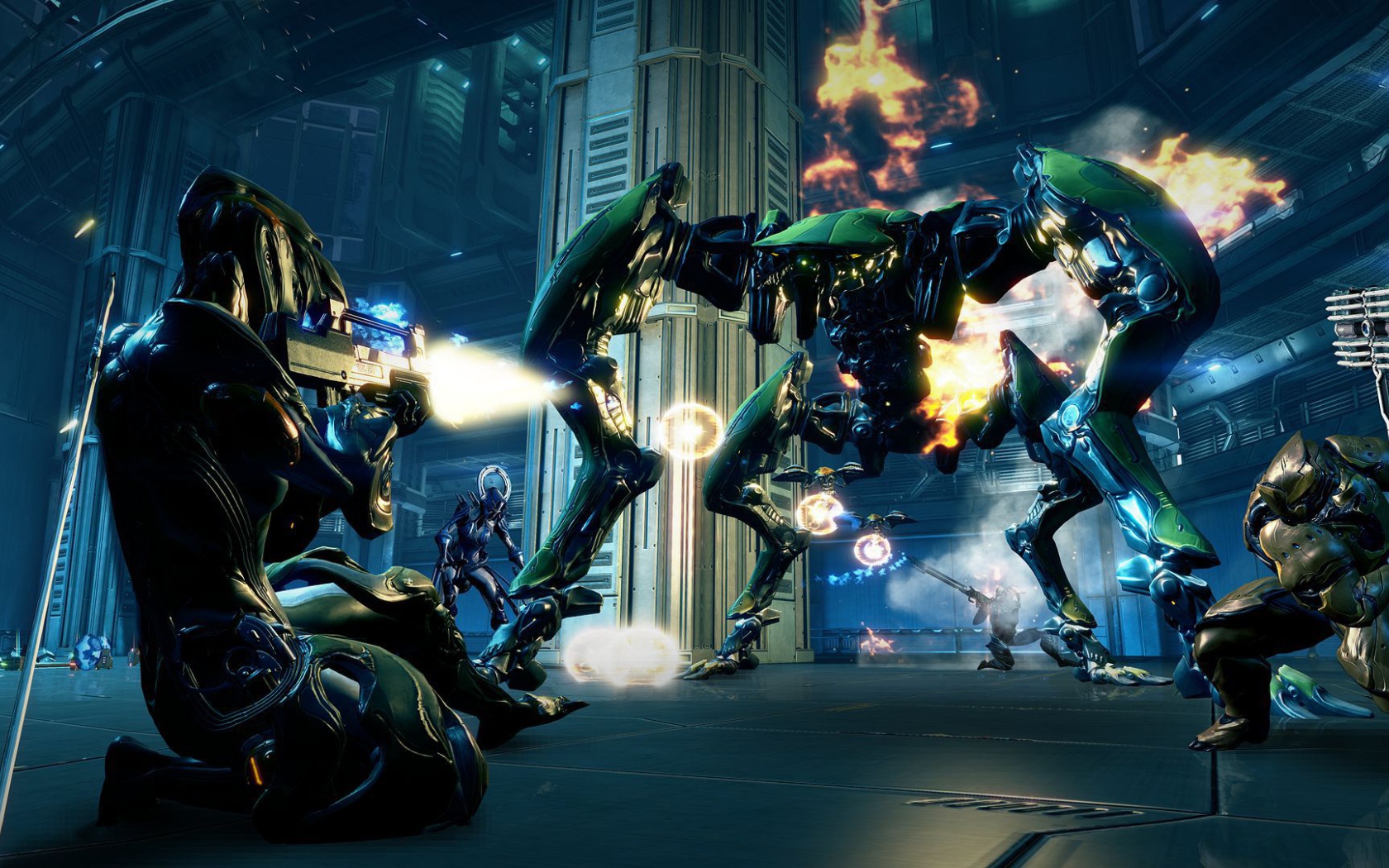 Warframe: сражаясь с огромным роботом