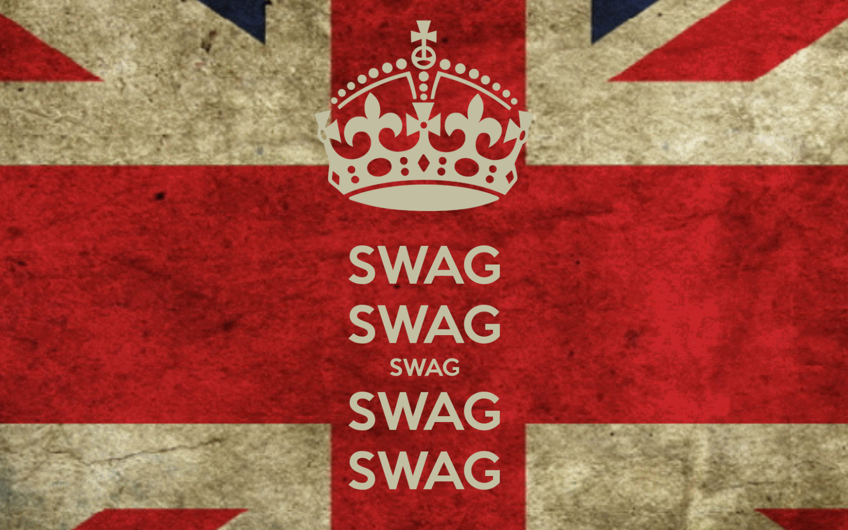 Надпись swag и флаг