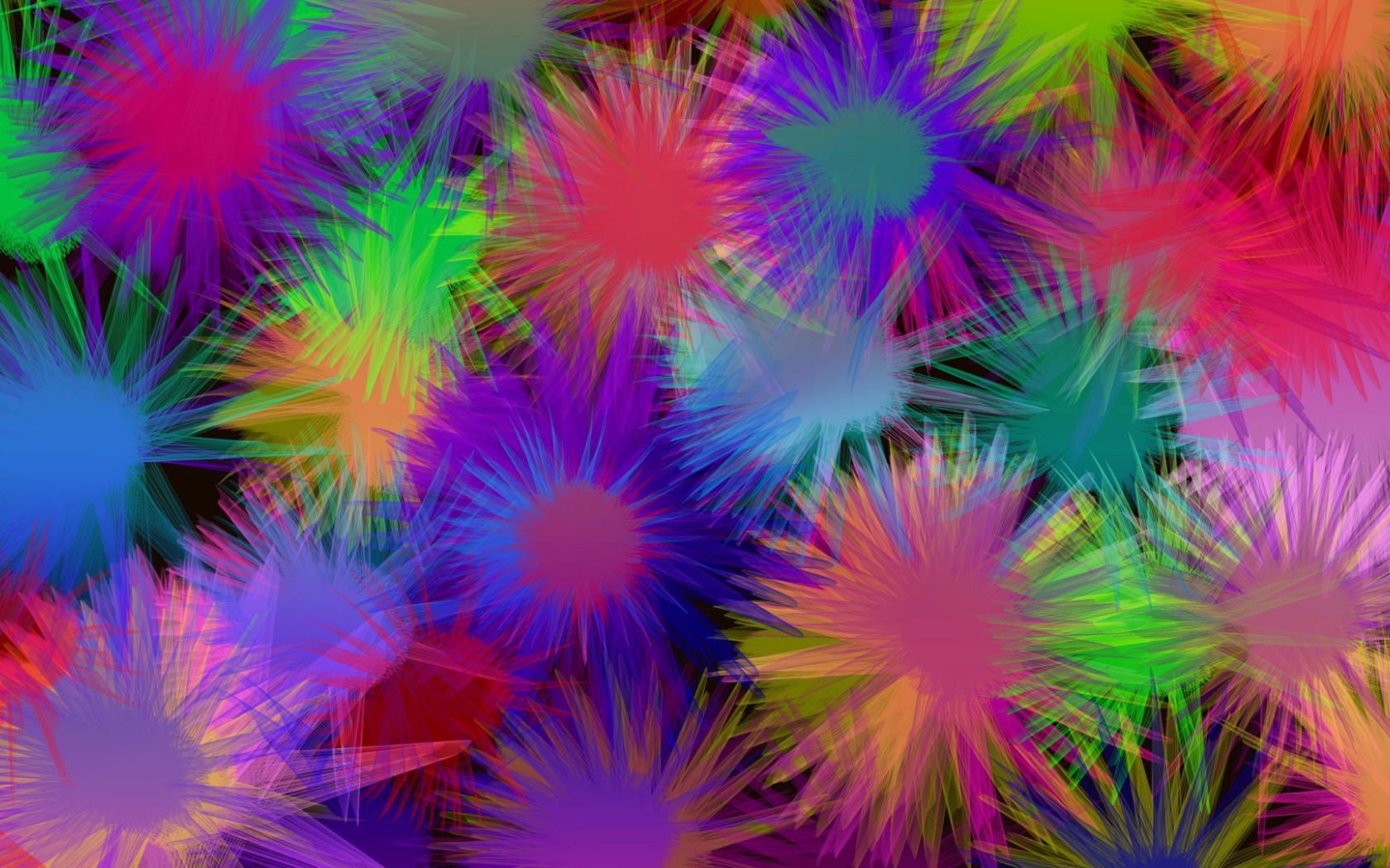 Всплески разных красок