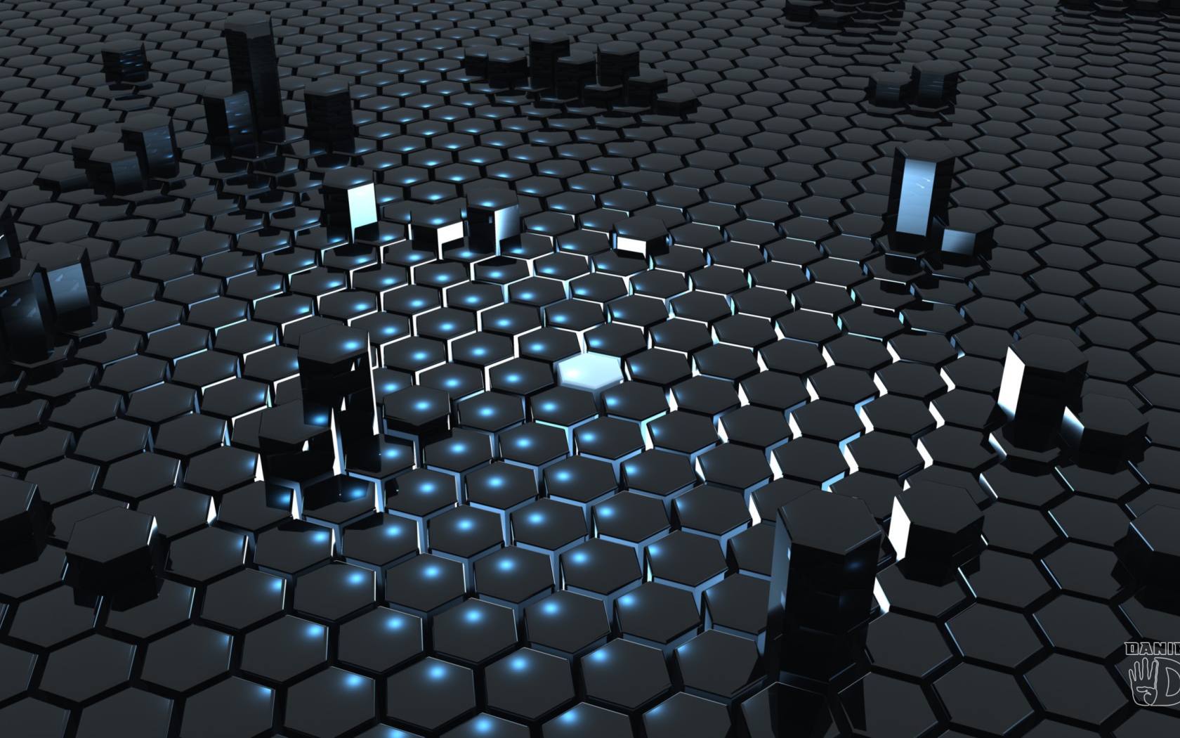 Светящийся шестигранник