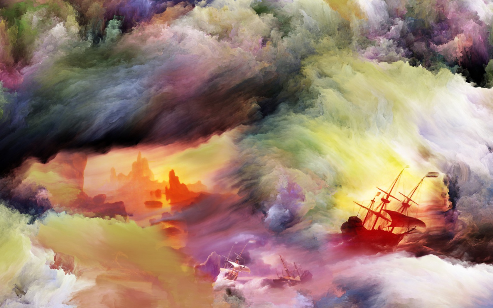 Шторм в море