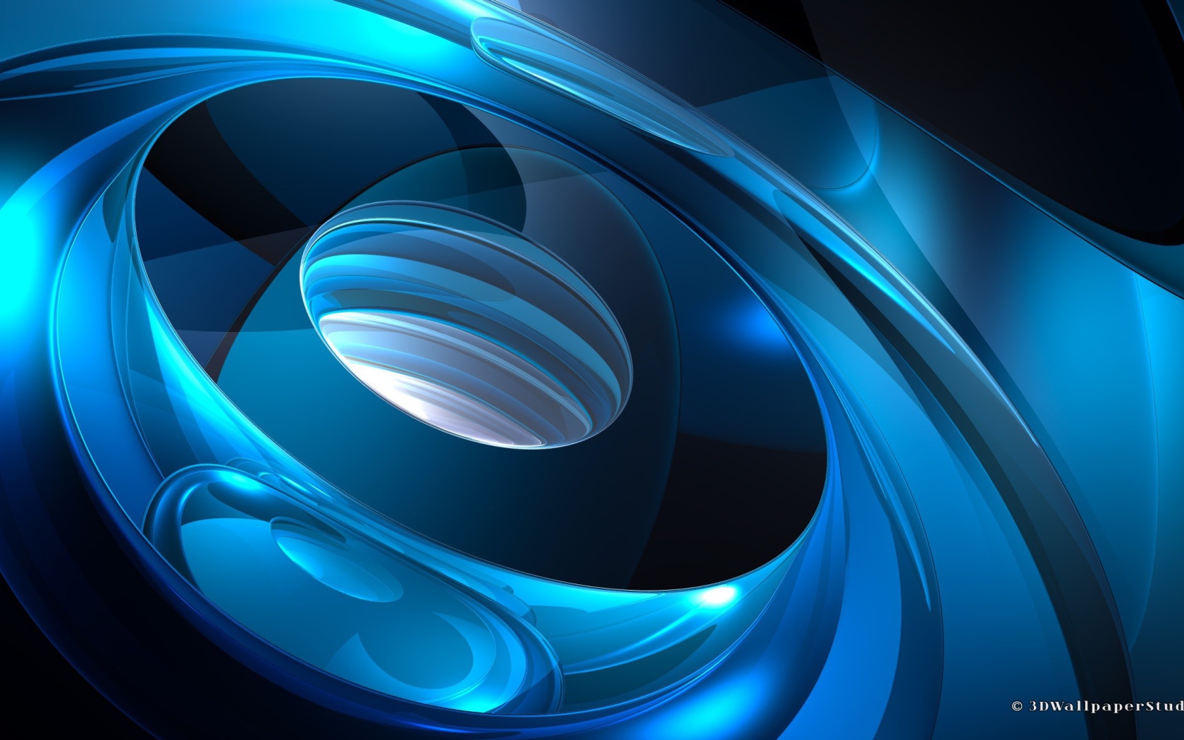 Голубая абстракция