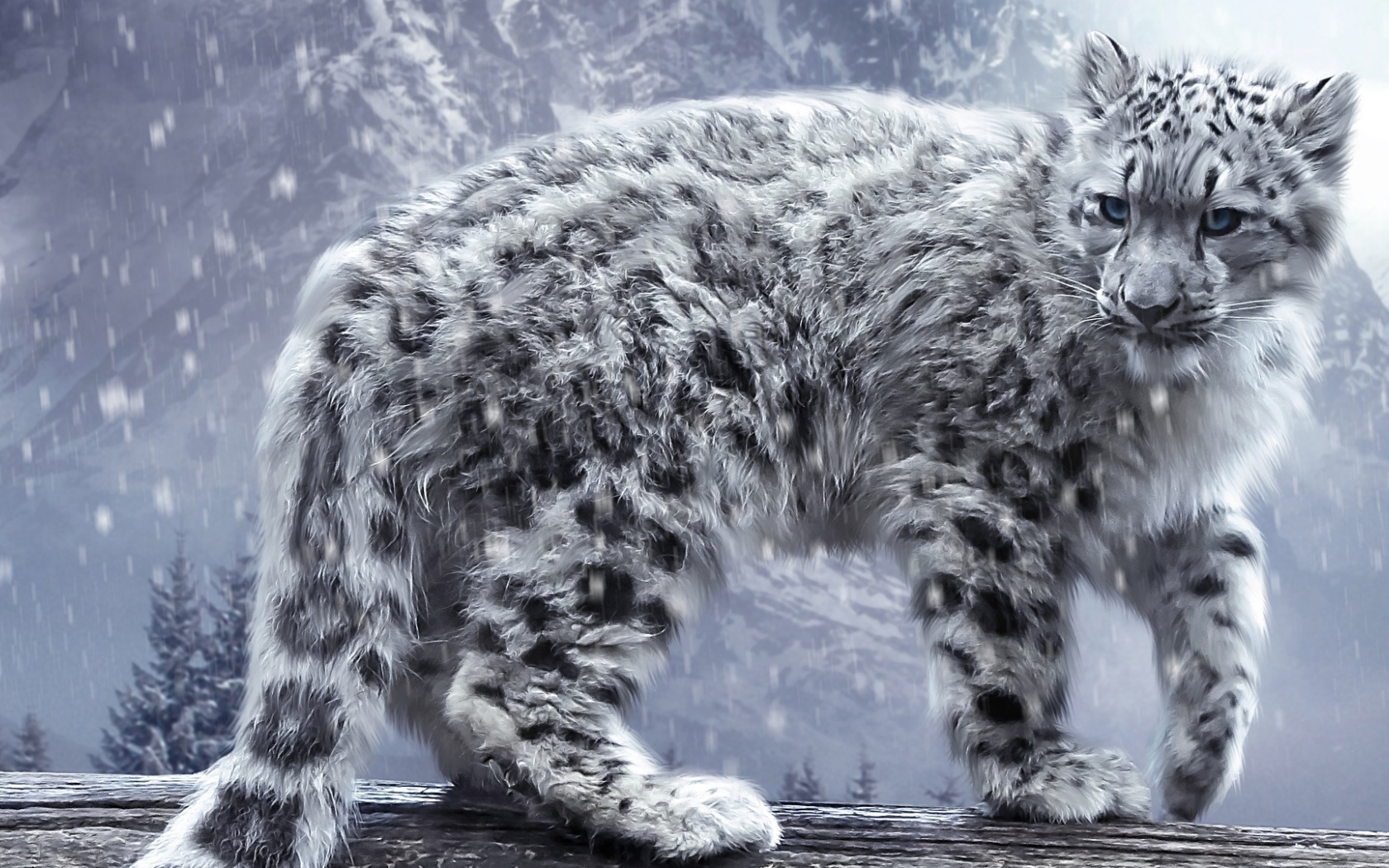 Белый леопард