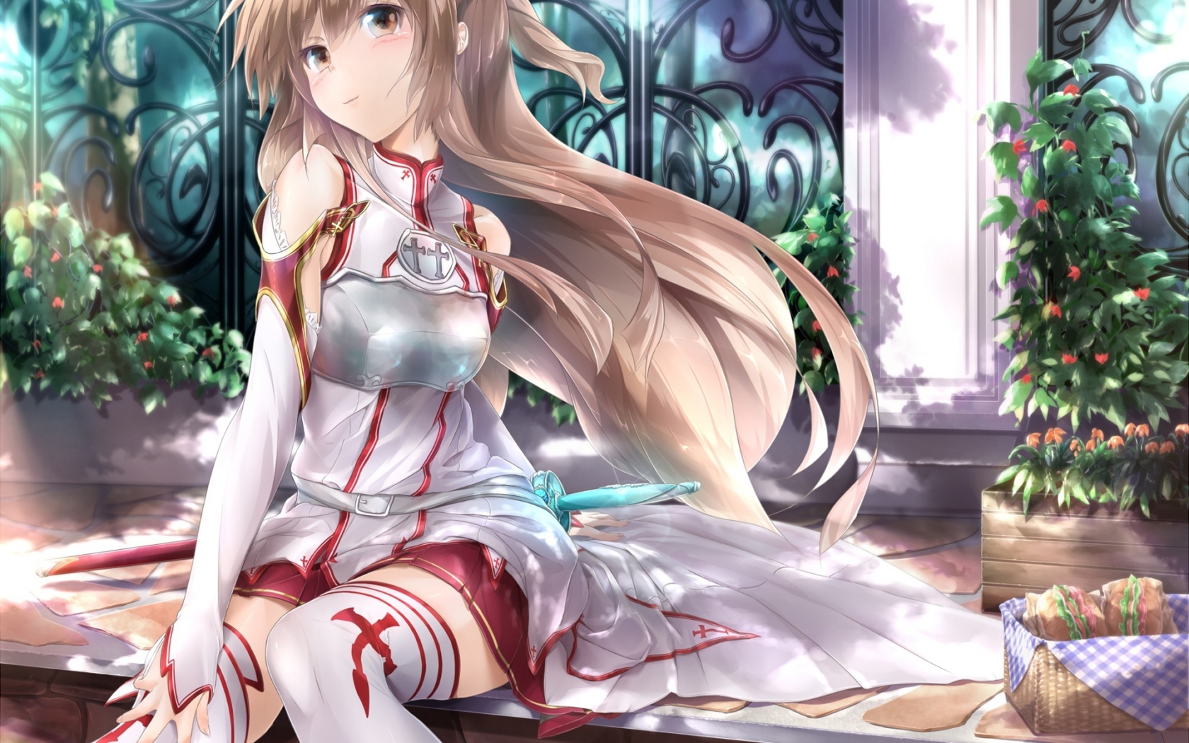 Девочка в чулках