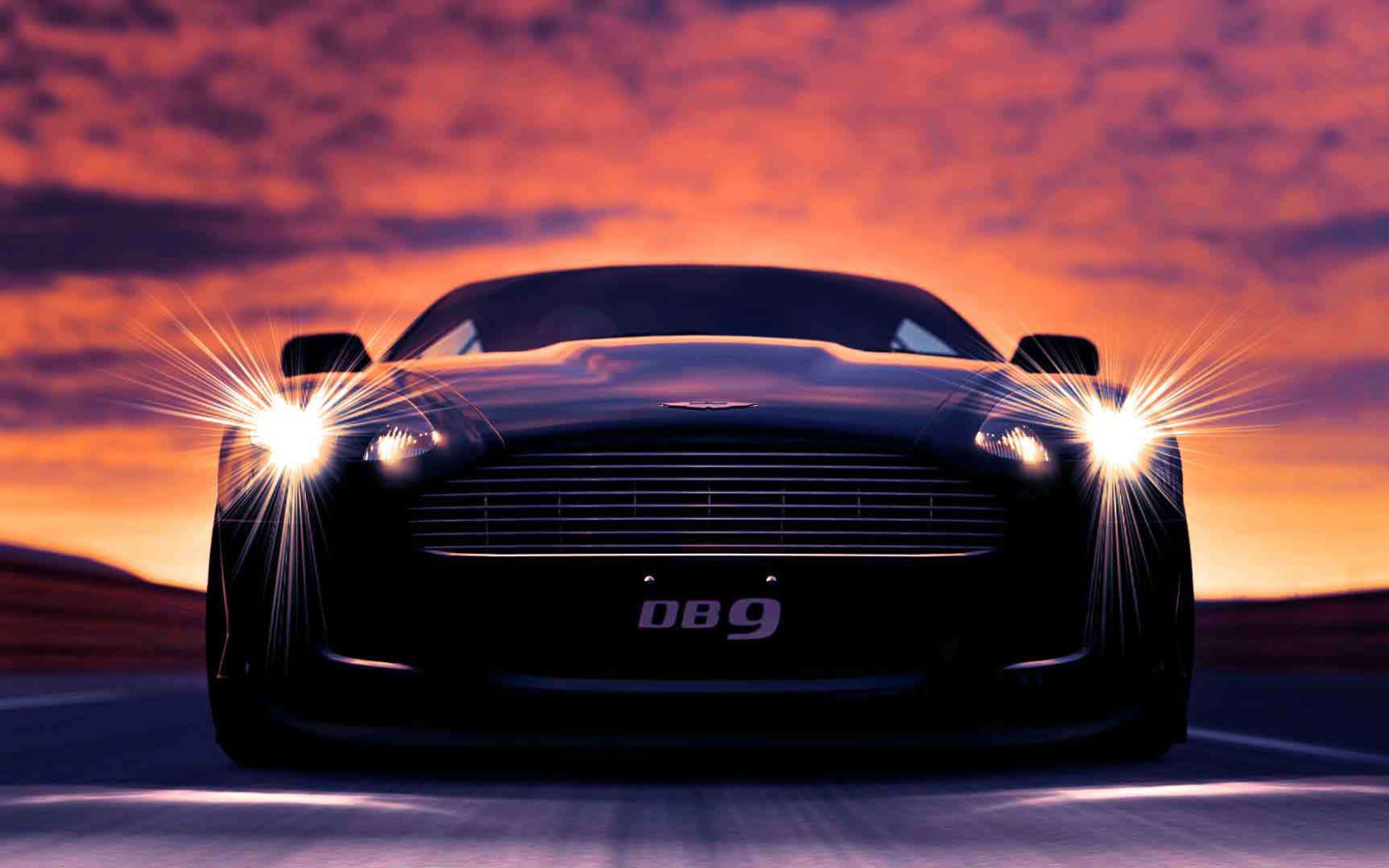 Красивый автомобиль Aston Martin db9