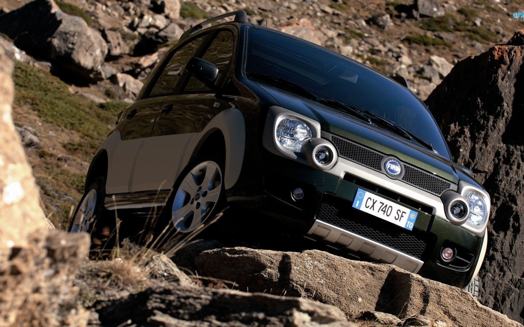 Красивый автомобиль Fiat Panda