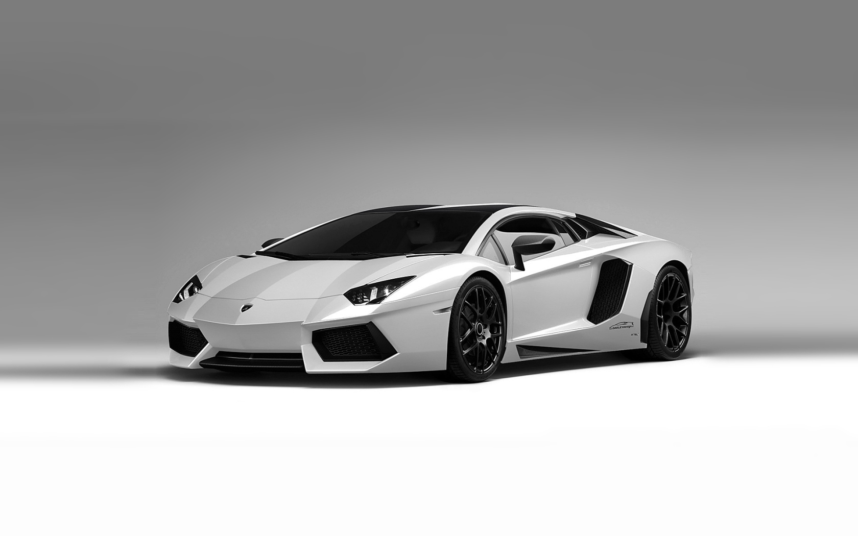 Белый Lamborghini aventador