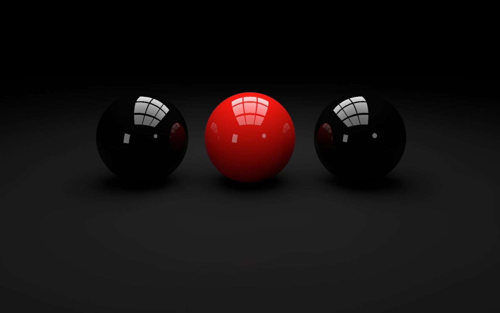Бильярдные шары на черных обоях