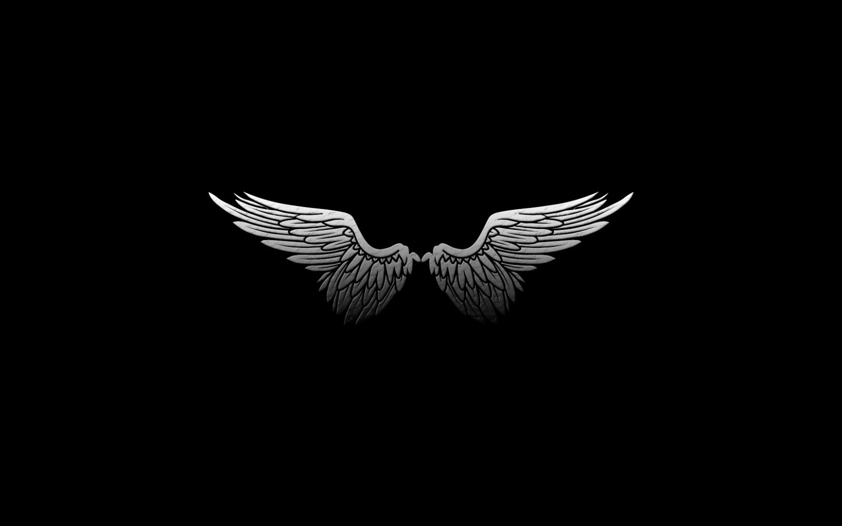 Черные обои с крыльями