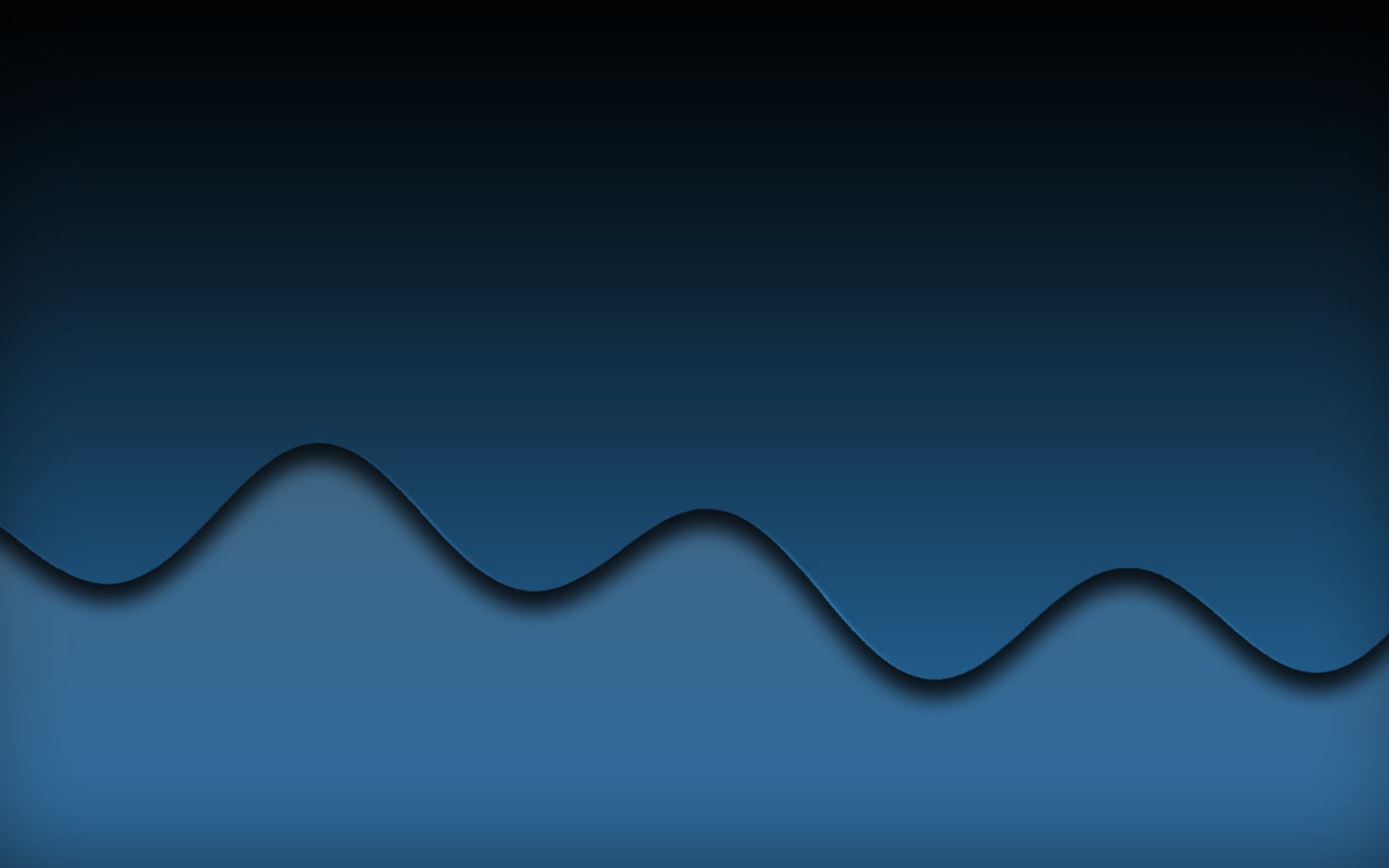 Волны синего цвета