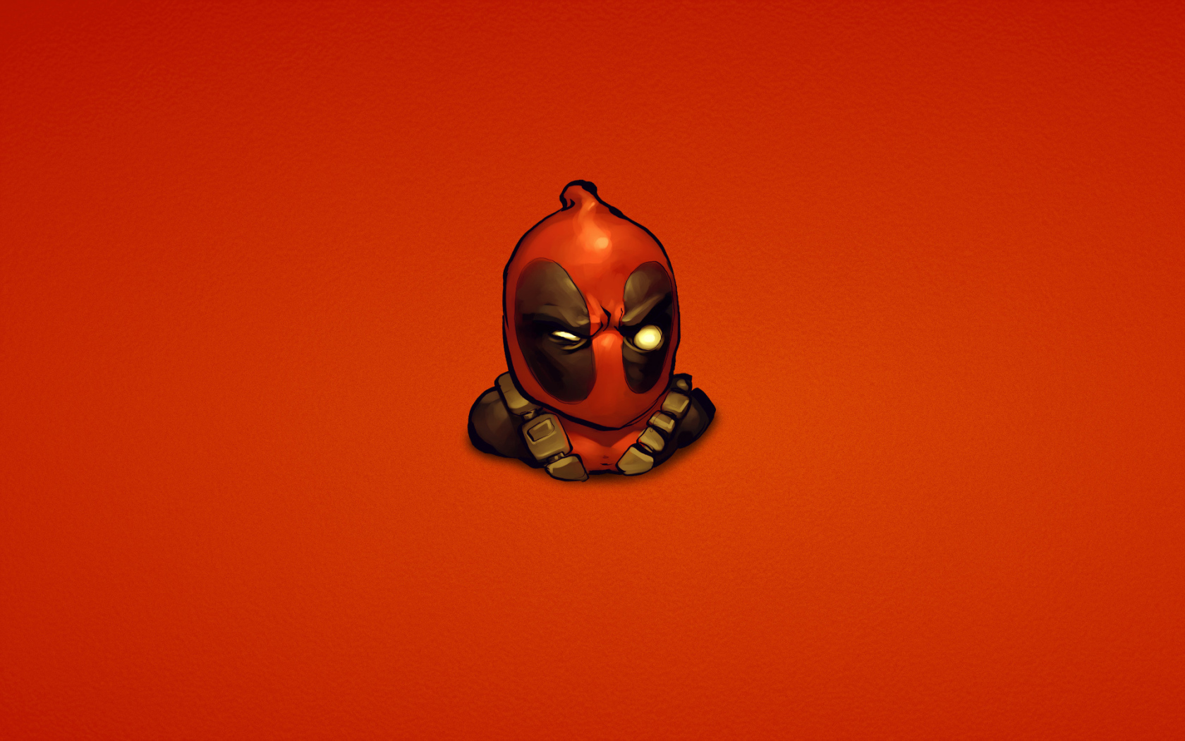 Дэдпул на красном фоне