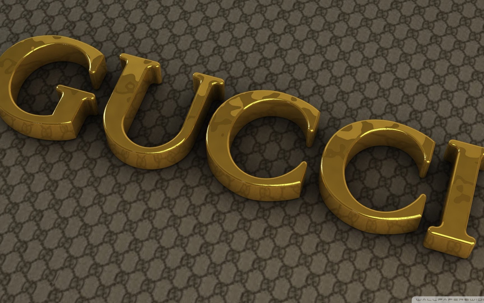 Золотые буквы Gucci