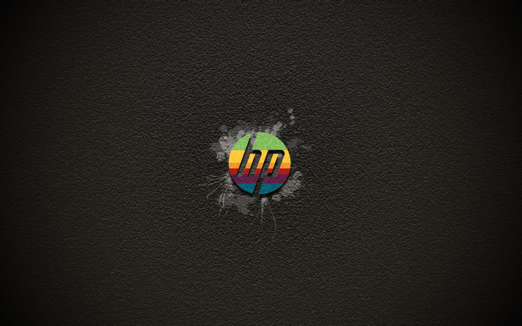 Радужный логотип HP