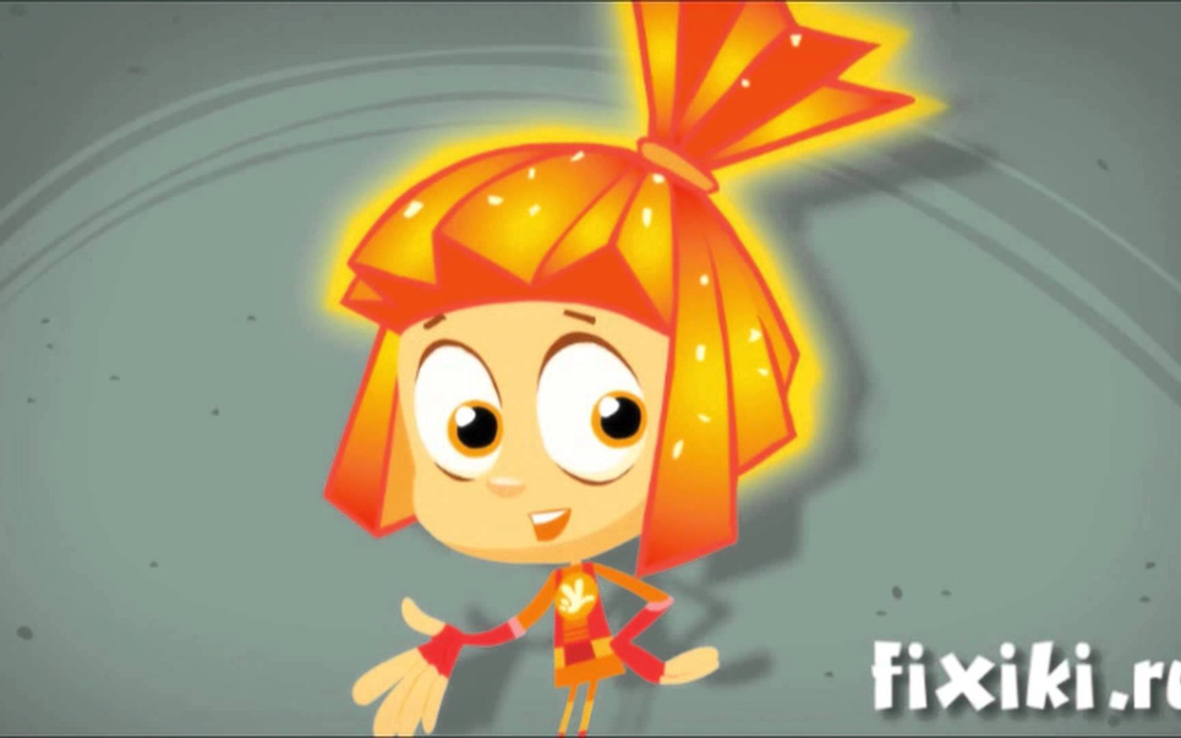 Рыжеволосая героиня мультфильма Фиксики