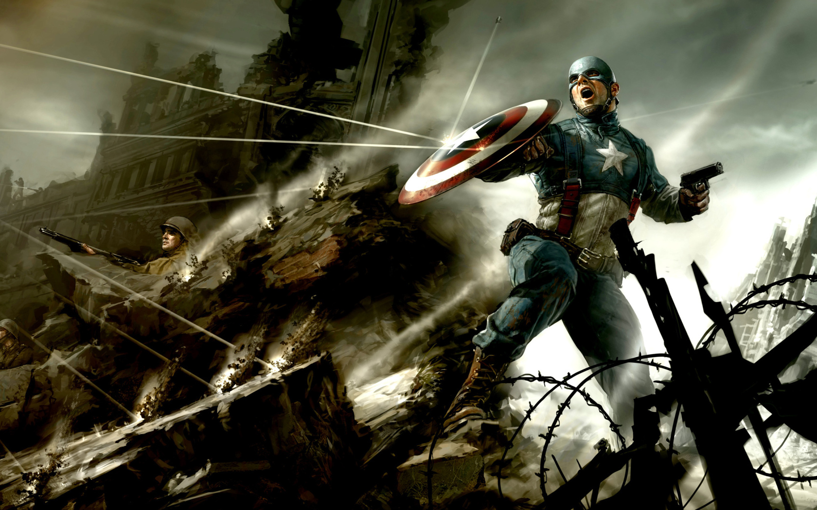 Капитан Америка в битве