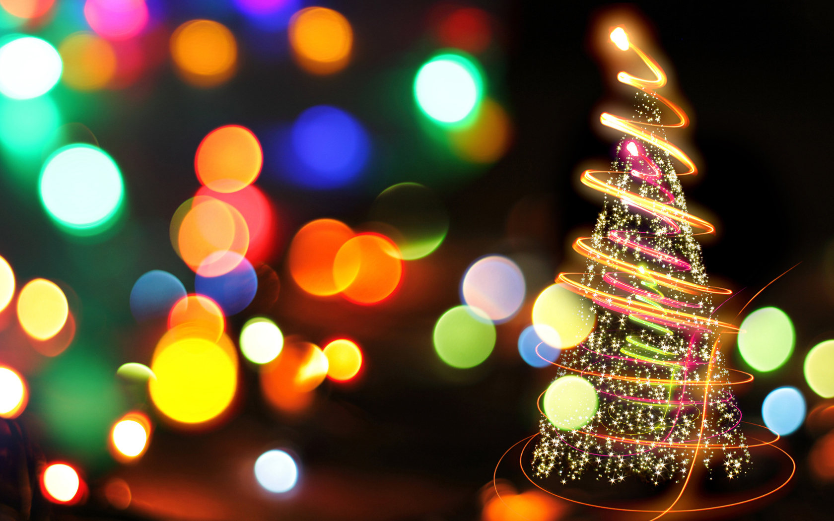 Елка с огоньками