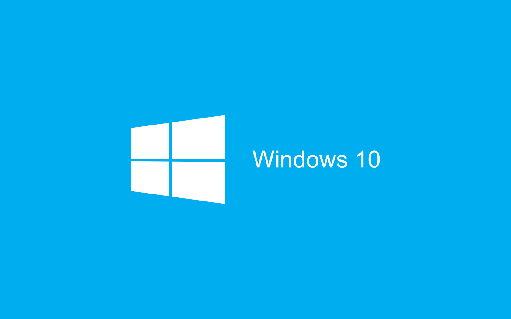 Голубой логотип Windows 10