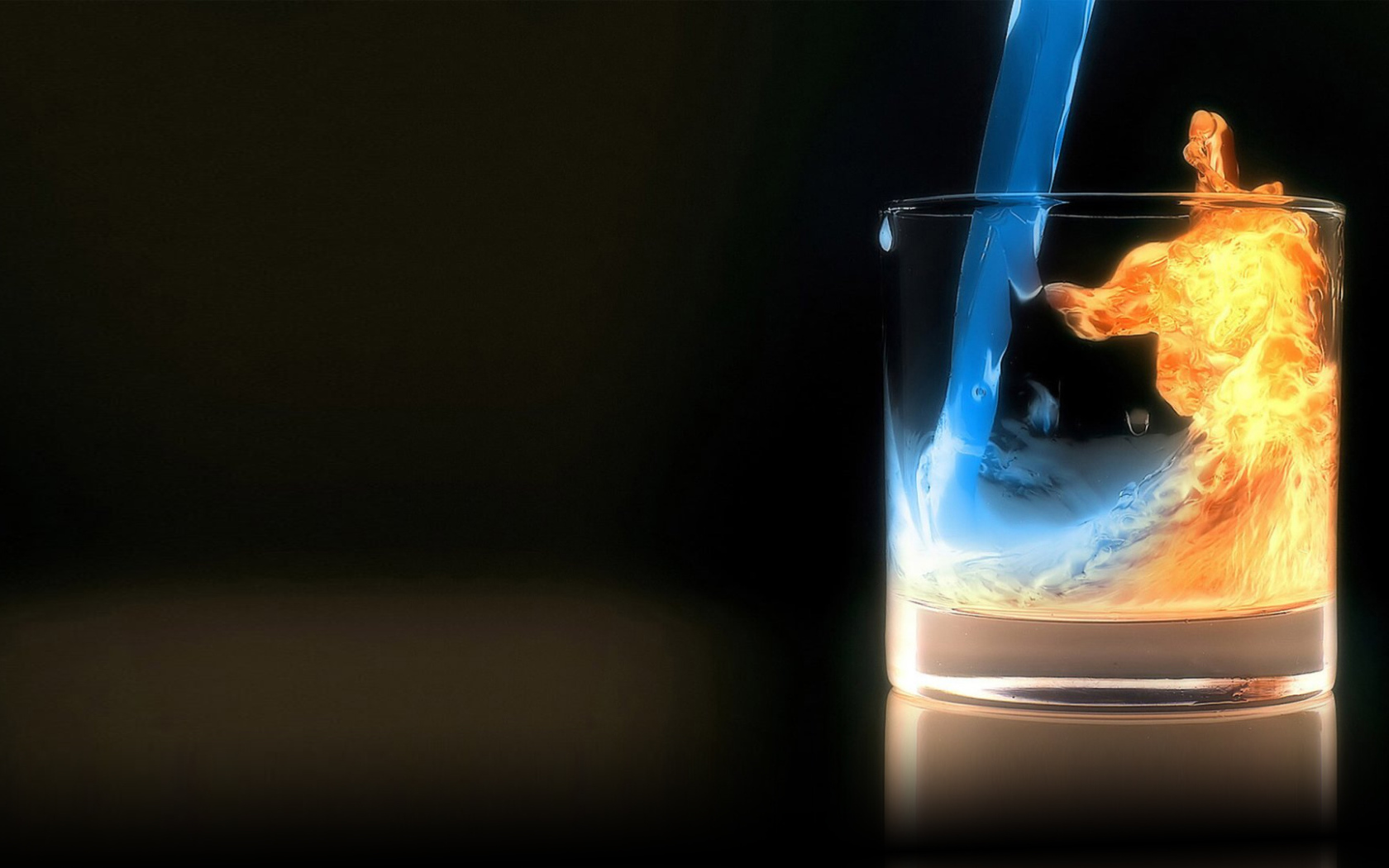 Огонь и вода в стакане