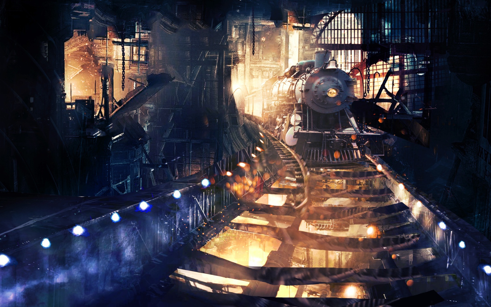 Поезд в тоннеле 